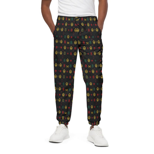 Munsieur Men's 100% Cotton Joggers - Soft & Comfortable Joggers with Elastic Waist and Side Pockets