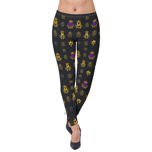 Munsieur All-Over Print Women's High-Stretch Cotton Leggings