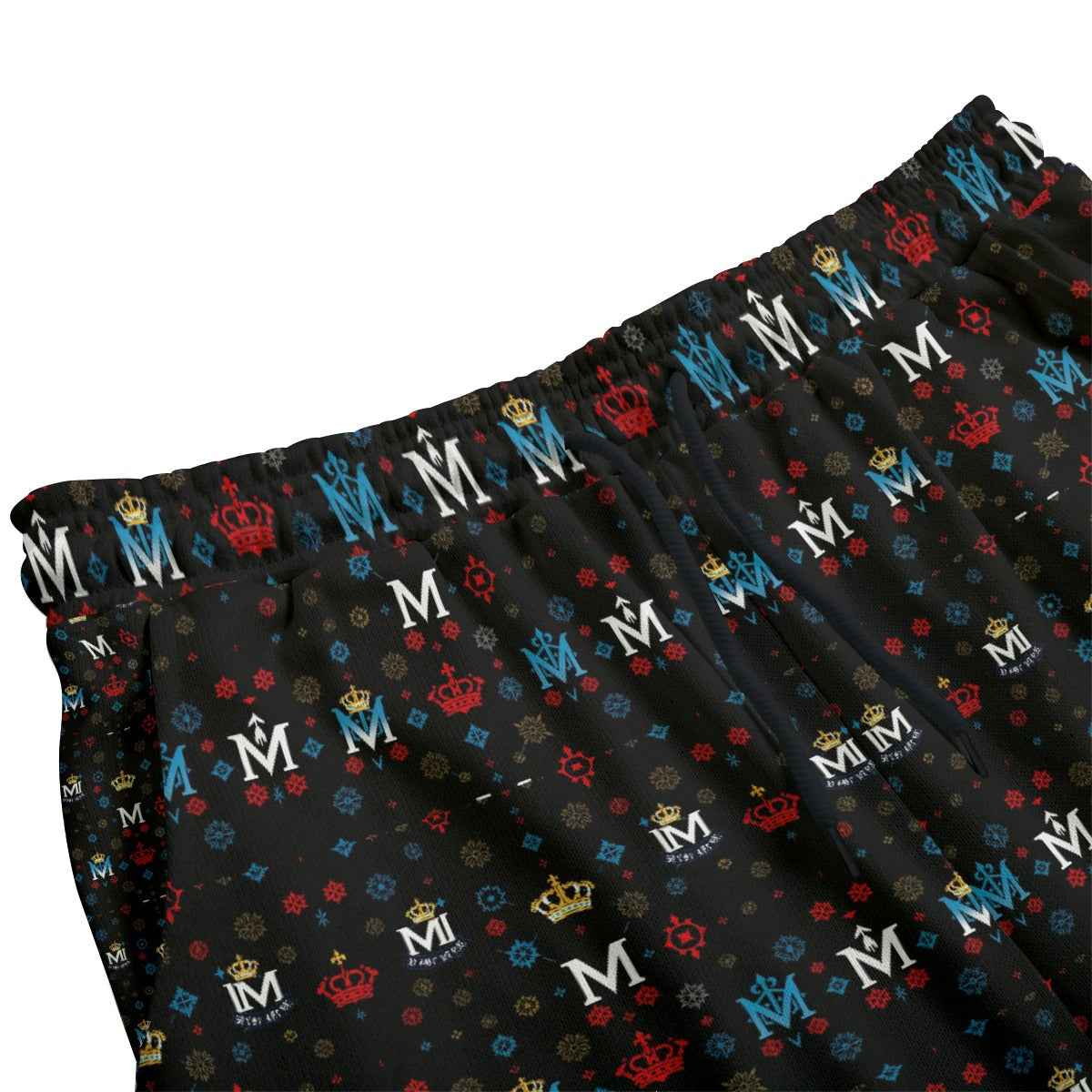 Men's Joggers MUNSIEUR All-Over Print Knitted Fleece