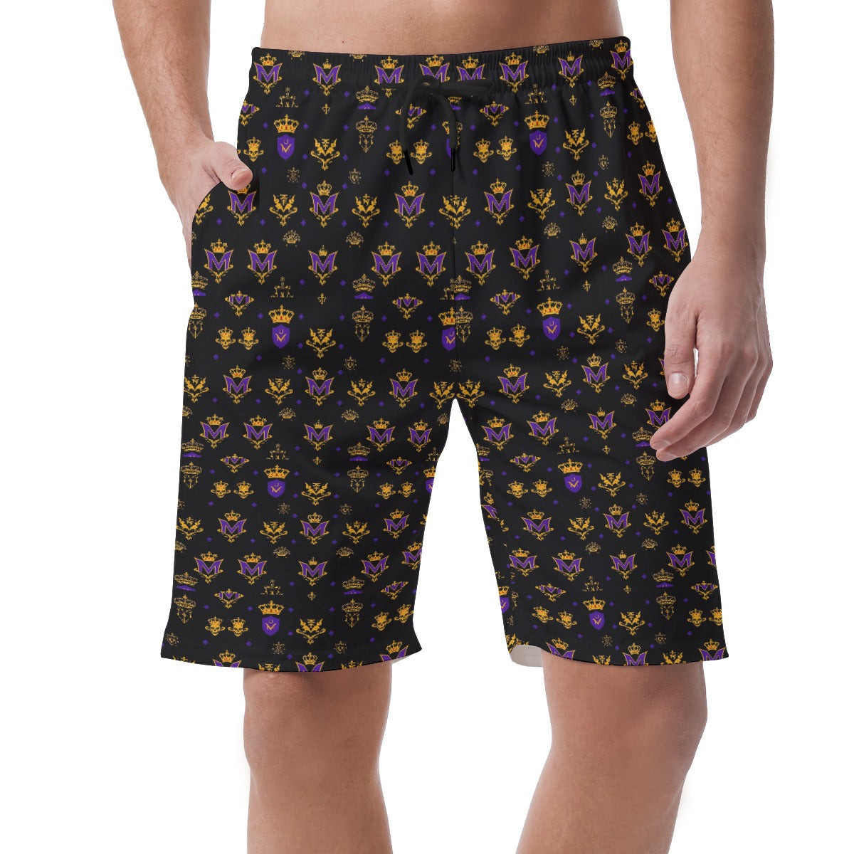 Munsieur Men's Lightweight Quick-Dry Workout Shorts with Drawstring Closure