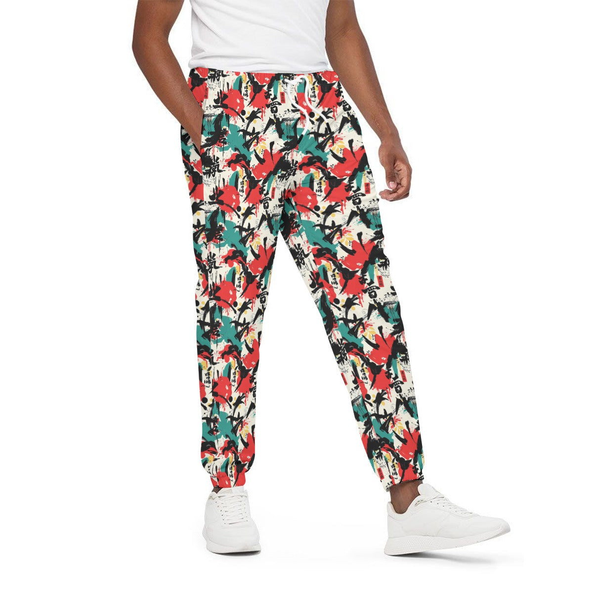 Munsieur All-Over Print Joggers for Men Heavy Cotton