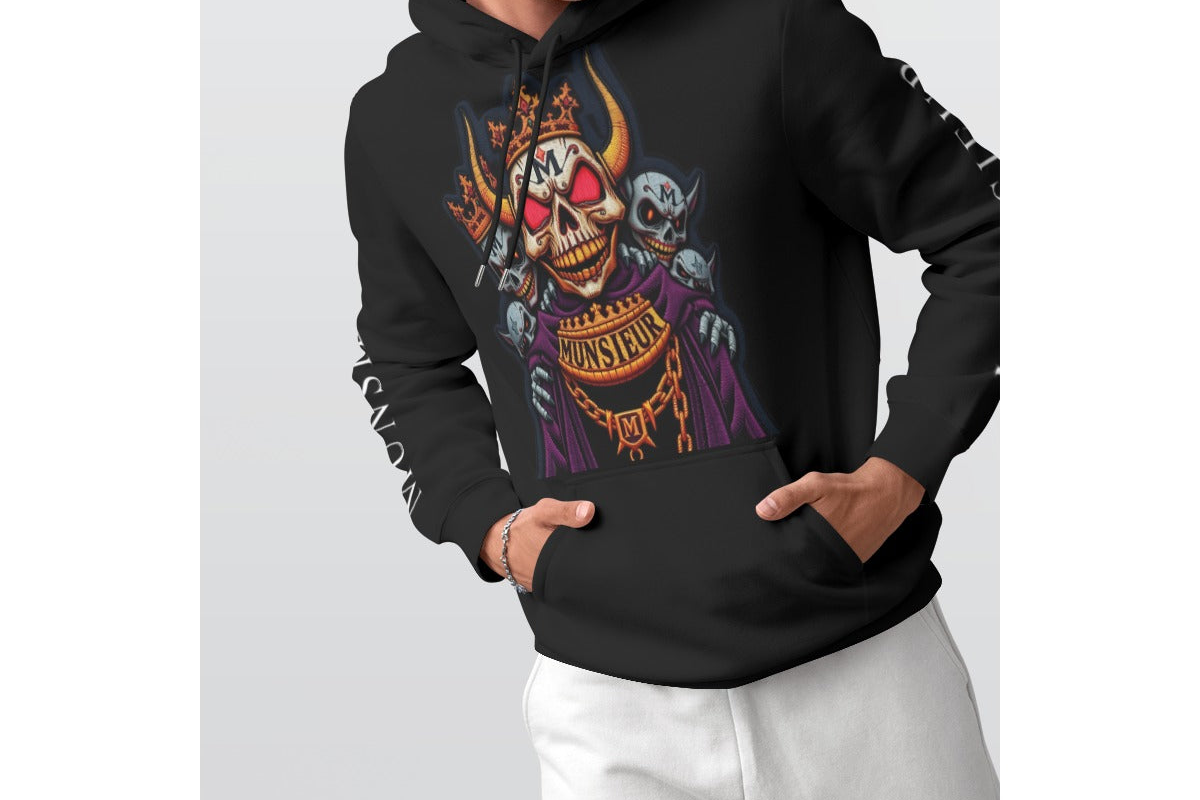 MUNSIEUR All-Over Print Men's Thicken Pullover Hoodie