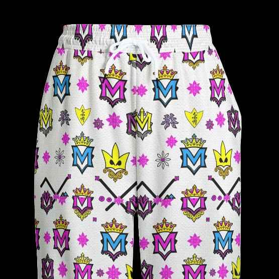 Women's Pants MUNSIEUR All-Over Print Knitted Fleece "Bubble Gums"