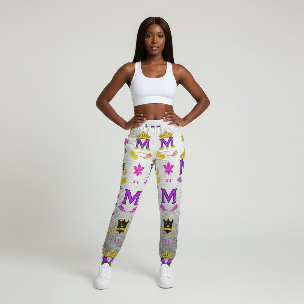 Women's Pants MUNSIEUR All-Over Print Knitted Fleece "Beauty Rest"