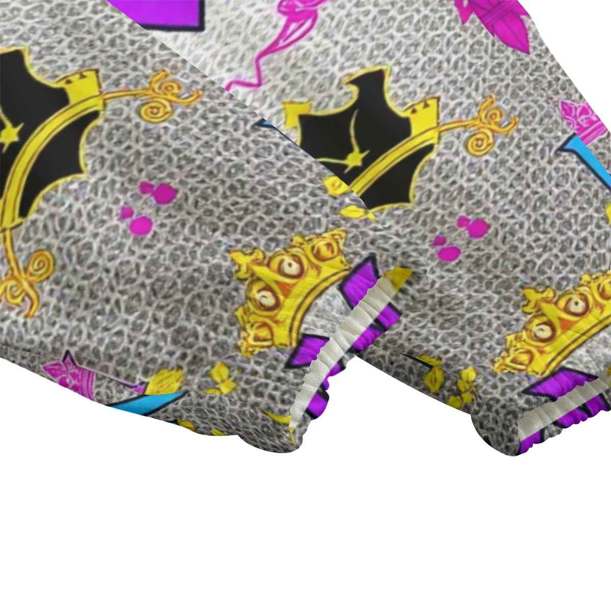 Women's Pants MUNSIEUR All-Over Print Knitted Fleece "Beauty Rest"