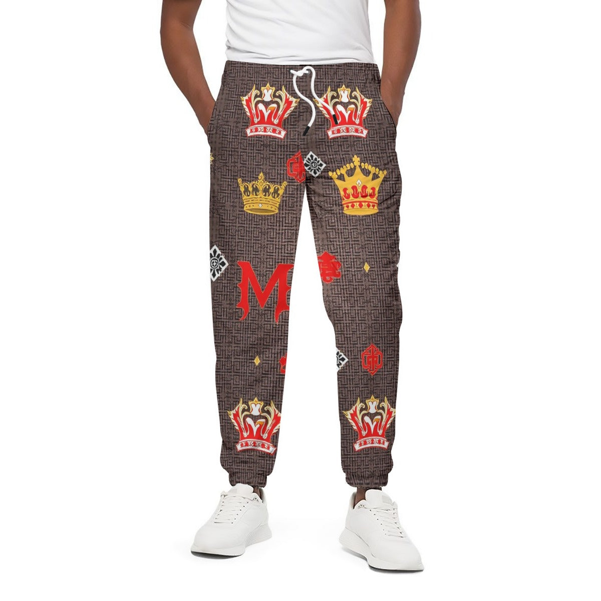 Munsieur All-Over Print Jogger Heavy Cotton Warm Slim-fit