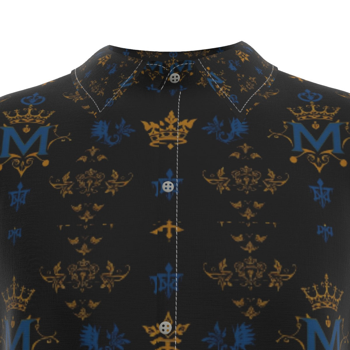 Munsieur All-Over Print Men's Silk Button up Tee