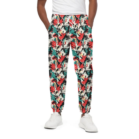 Munsieur All-Over Print Joggers for Men Heavy Cotton Warm