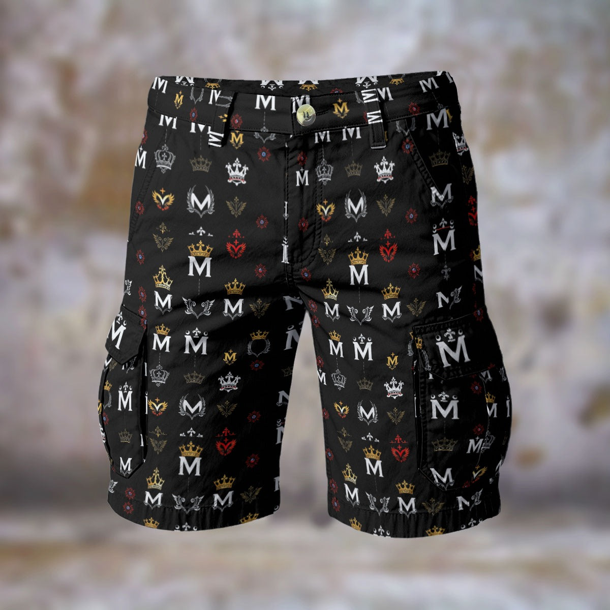 MUNSIEUR All-Over Print Men's Cargo Shorts