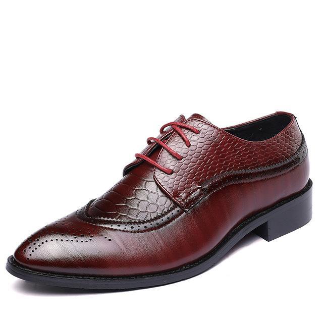 New Spring Men's Business Oxfords Leather Shoes