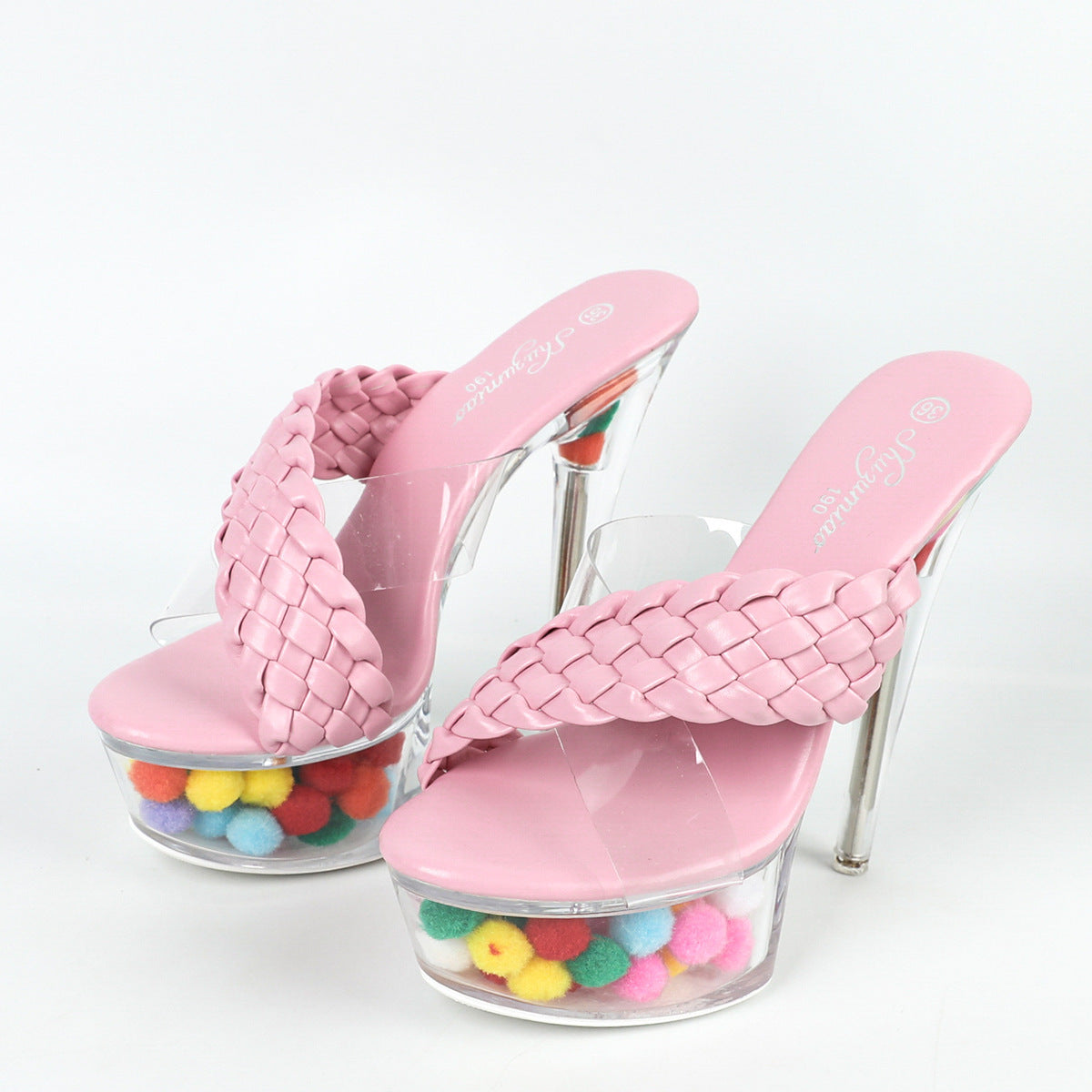 Women's Sexy Super High Heels 15CM Stiletto Waterproof Platform Heels