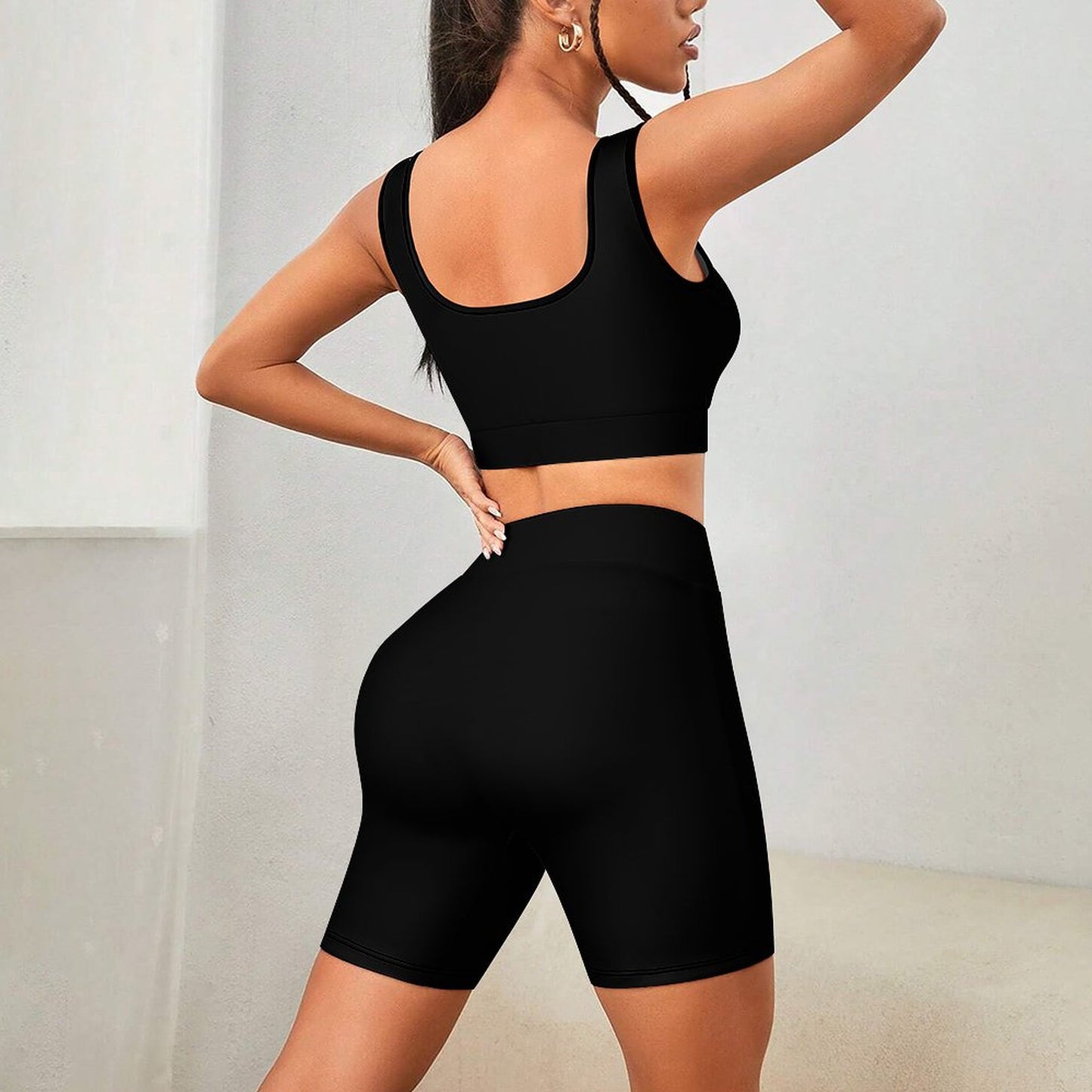 Munsieur Printed Yoga Workout Set