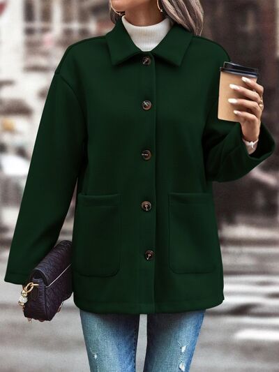 Women's Collared Button Up Jacket - Munsieur