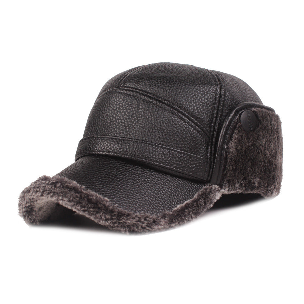 Leather Hat Retro Vibe Hat Warm Fashion