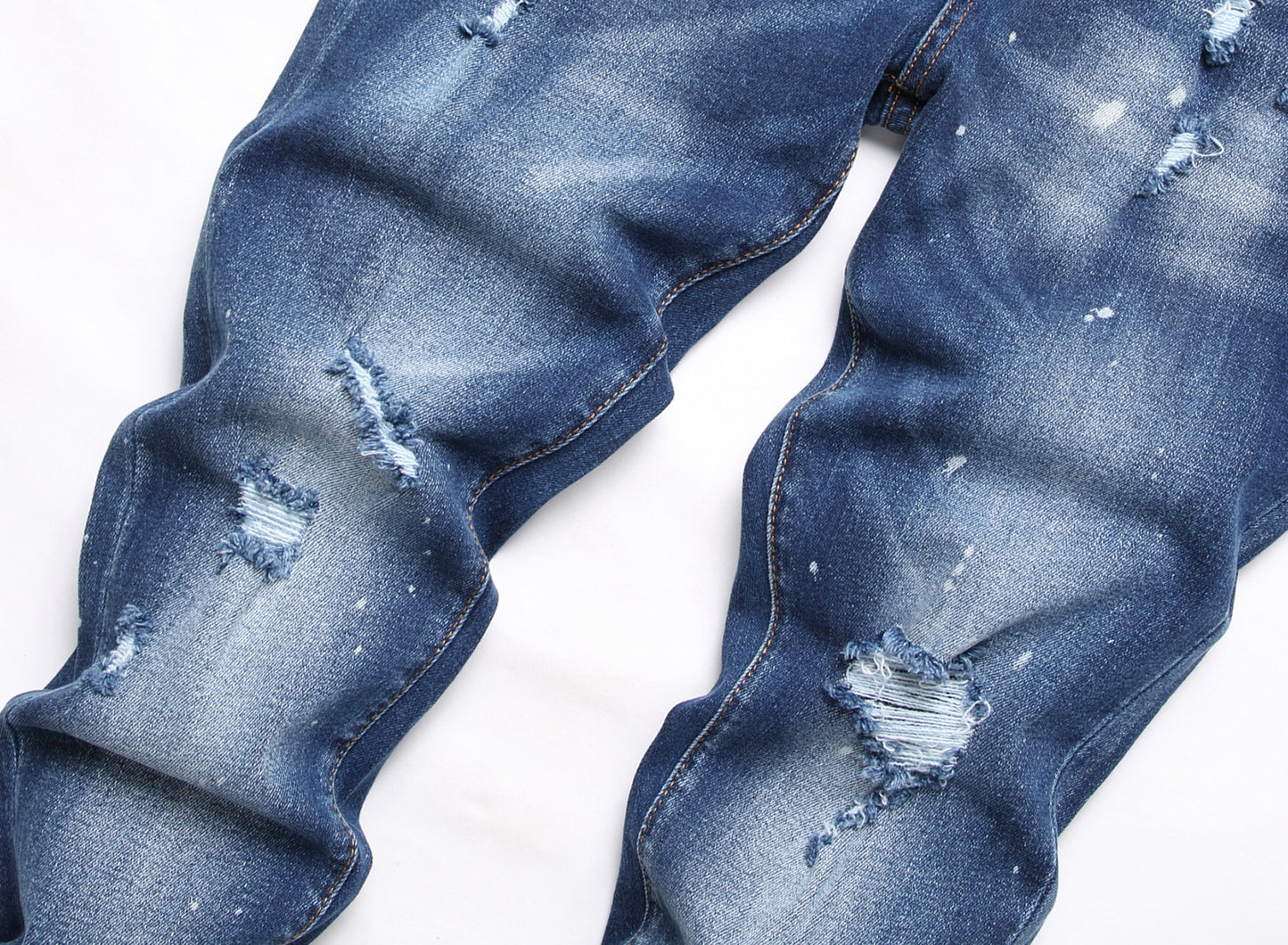 Men's Streetwear Fashion Casual Ripped Pants