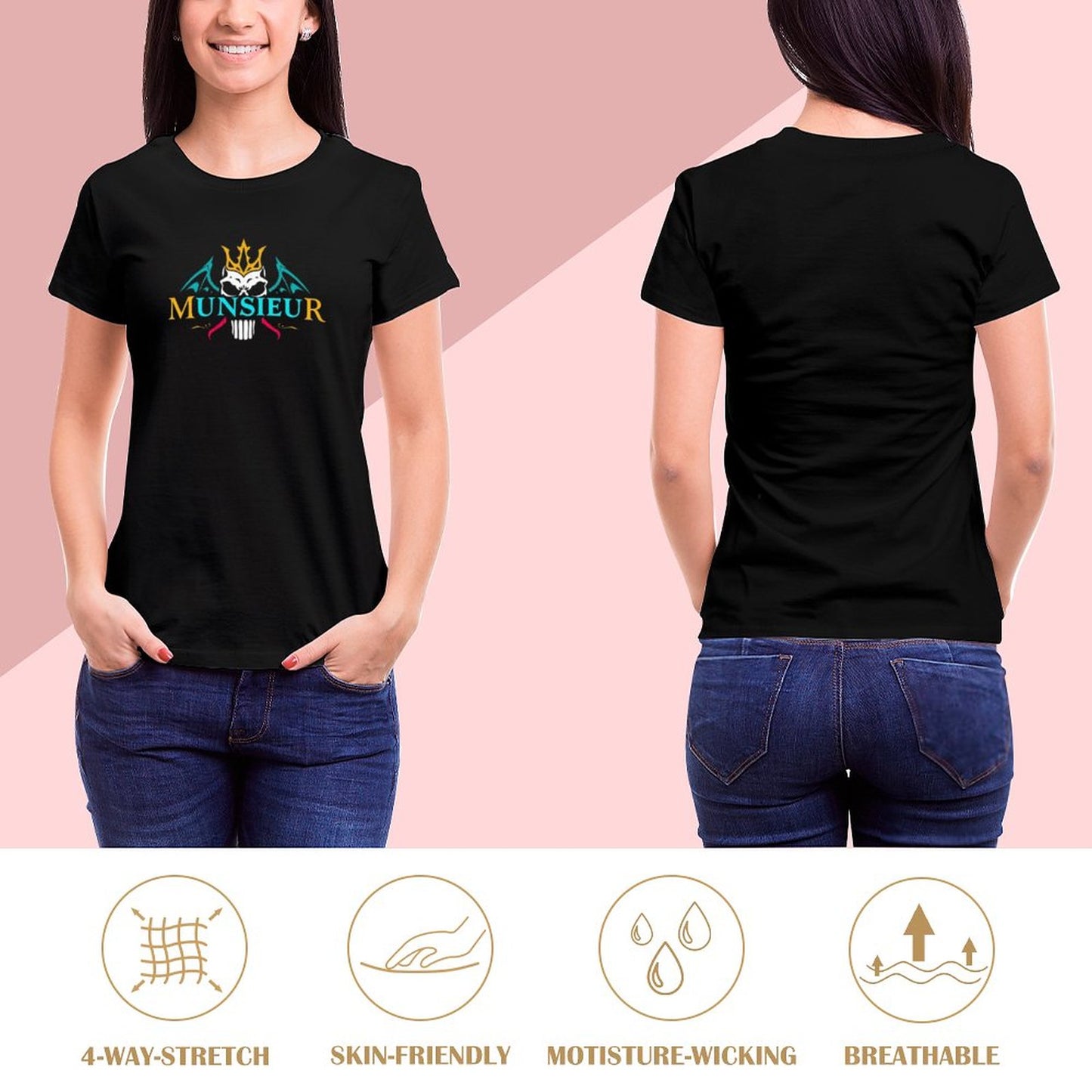 Women's Munsieur T-Shirt: Elevate Your Wardrobe with Munsieur Premium Women's T-Shirts - Munsieur