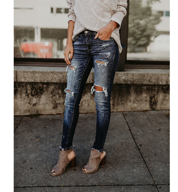 Women's Jeans, Mid-Rise Spring Fashion Jeans