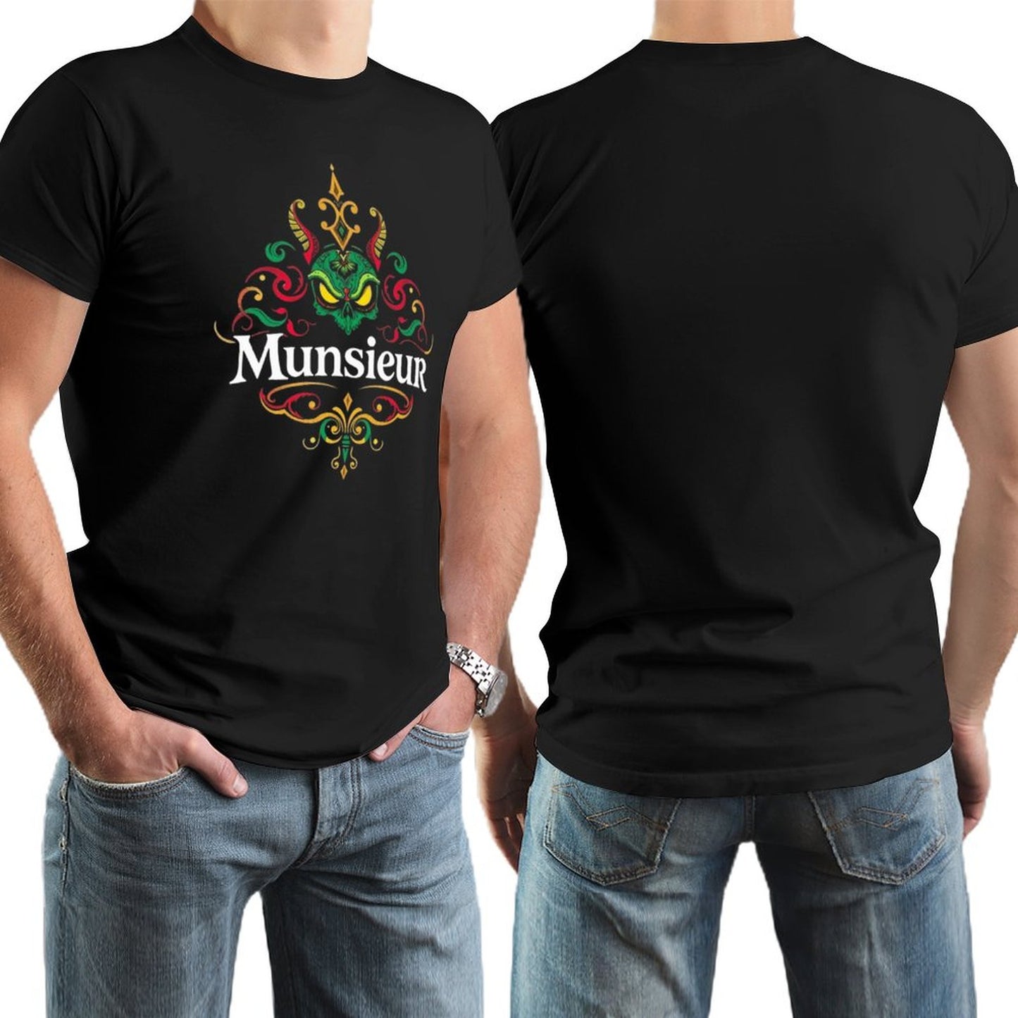 Munsieur Brand Tee for Men "Big Jin" Summer Streetwear Fashion