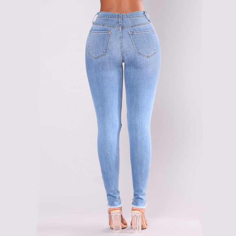 New Women's Ripped Jeans Comfortable