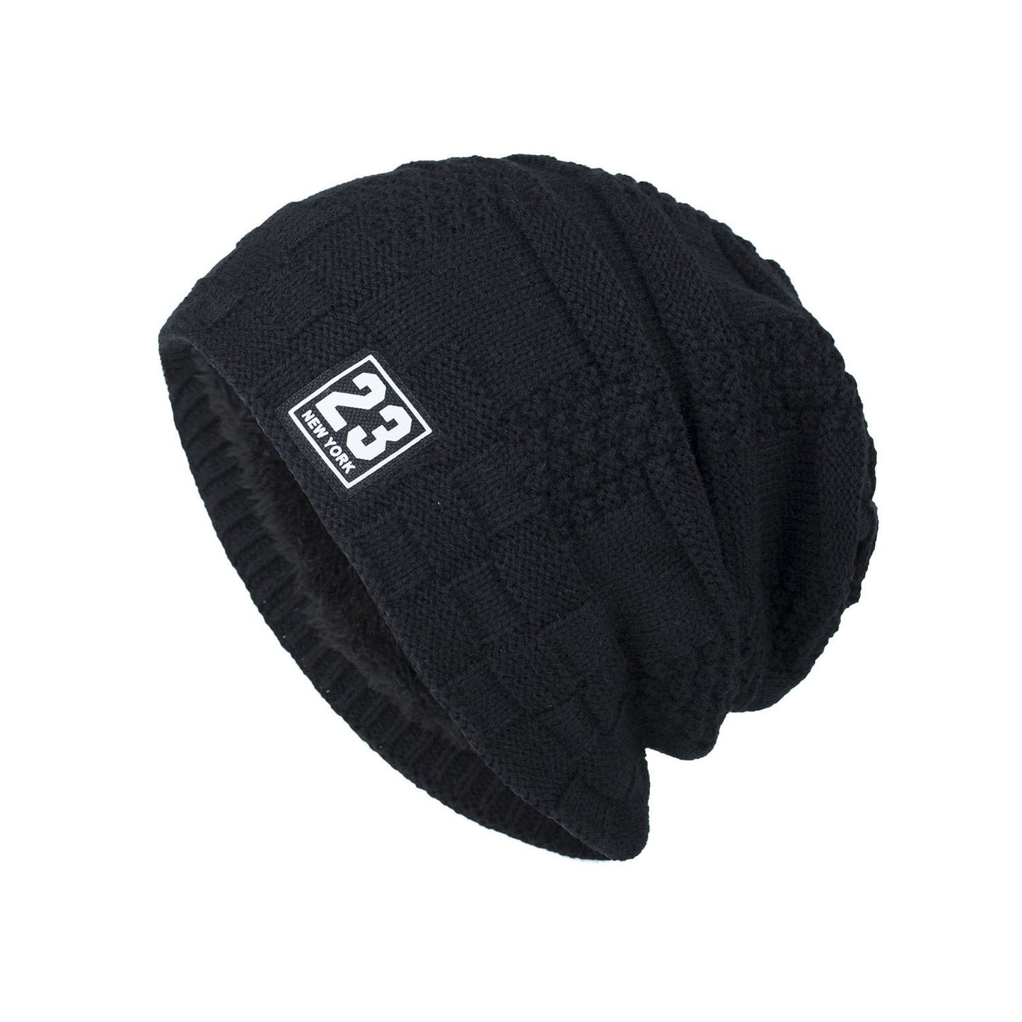 Women's Outdoor Warm Thickened Fleece Knitted Woolen Hat