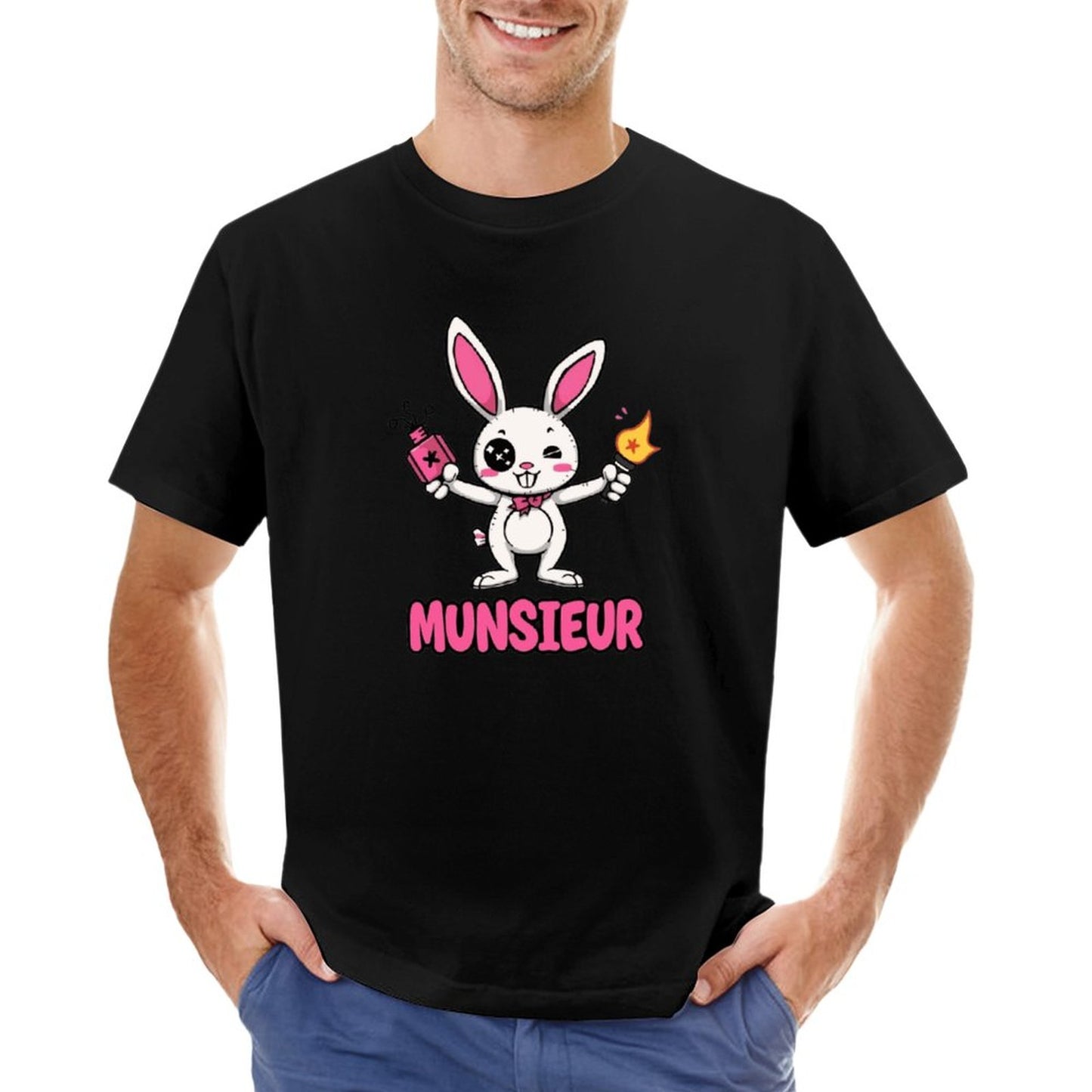 Munsieur Tee for Men Easter Bunny Collection "Strike" Designer Tee