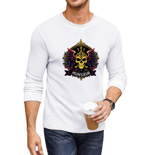 Munsieur Long Sleeve Tee for Men: Ultra-Soft Fabric for All-Day Wear - Munsieur