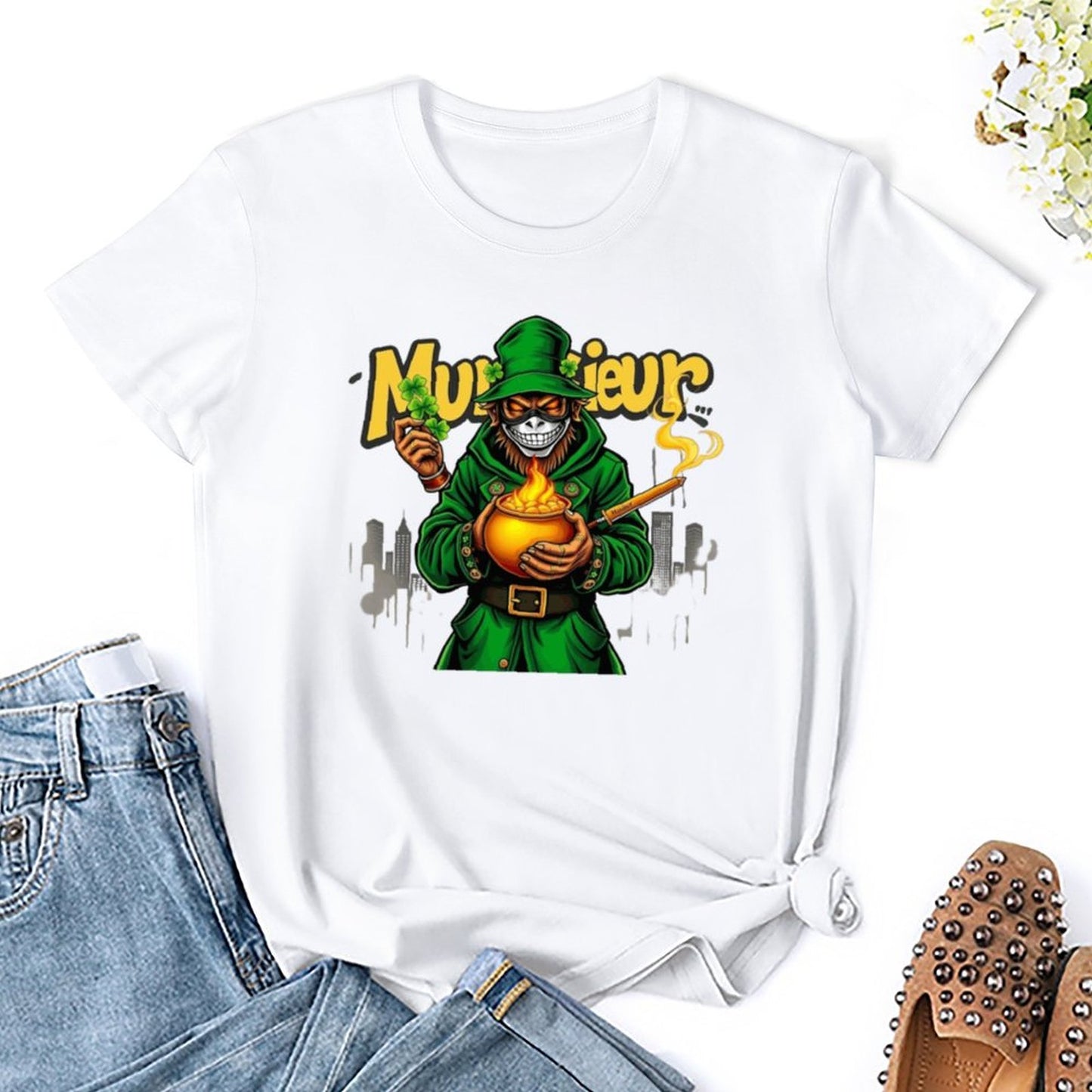 St. Patrick's Day Collection Women's Leprechaun Mafia T-shirt