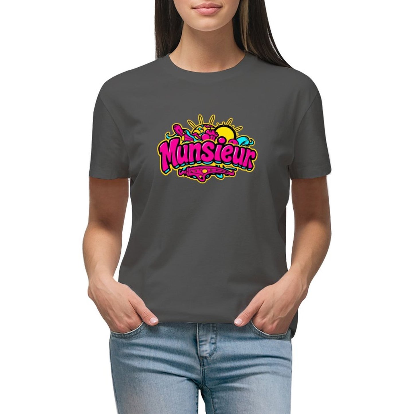 Munsieur Brand T-Shirts for Women "Candy Land" Streetwear Design for Her