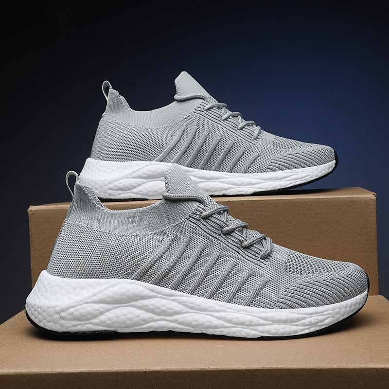 Men's Fashion Shoes Flying Woven Breathable Shoes Men