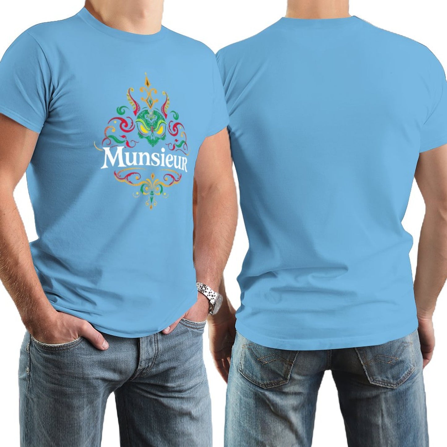 Munsieur Brand Tee for Men "Big Jin" Summer Streetwear Fashion