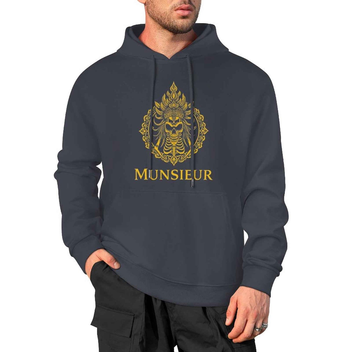 Munsieur Phantom Threads: Skull Edition Hoodie for Men - Munsieur