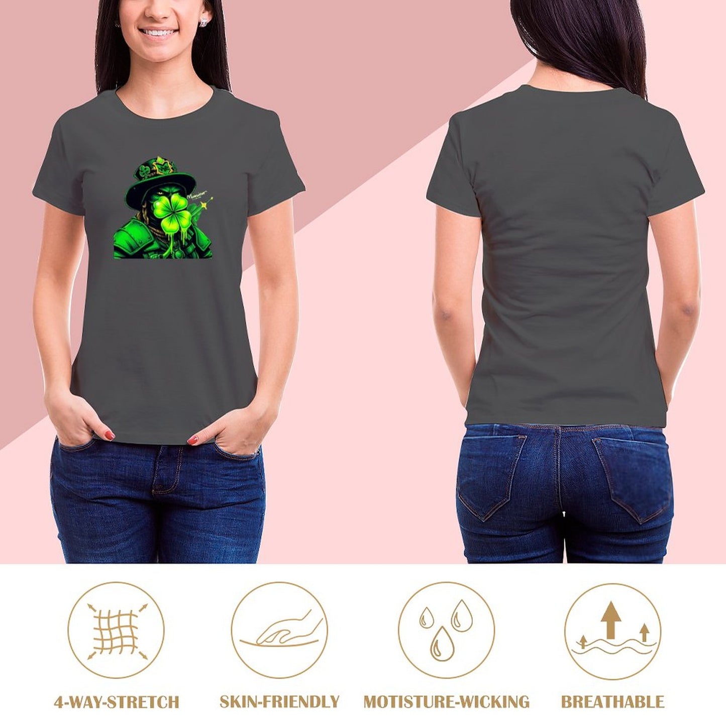 St. Patrick's Day Collection Women's Munsieur Clover Gang T-shirt