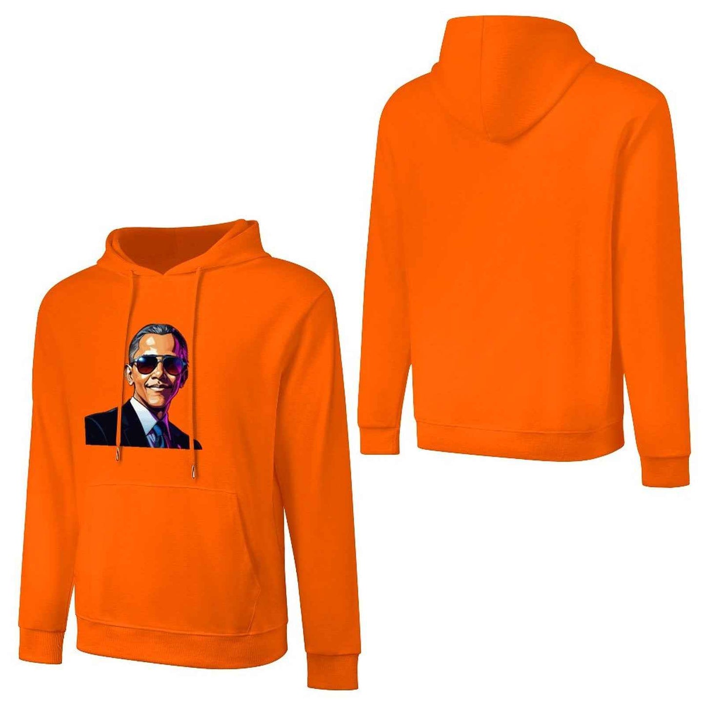 Men's Hoodie "Obama" Crown Co. π Comfortable Cotton Design Streetwear