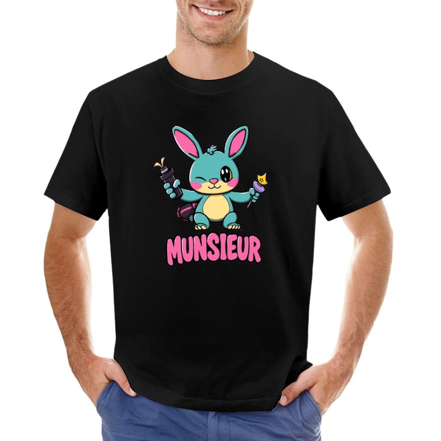 Munsieur Men's Tee Easter Collection "Blaze" Designer Tee for Easter