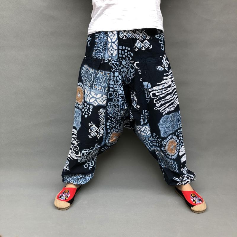 Trendy Plus Size Loose Lantern Men's Large Crotch Pants