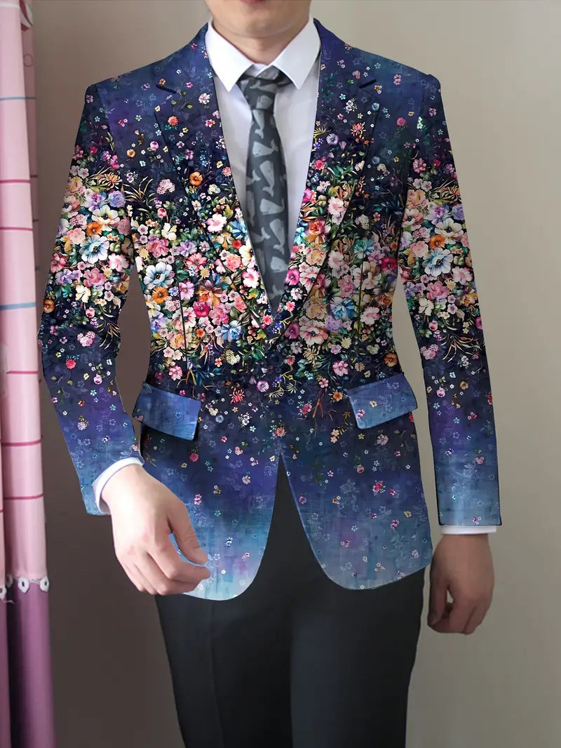 Men's Christmas Series Men's Long-Sleeved Coat