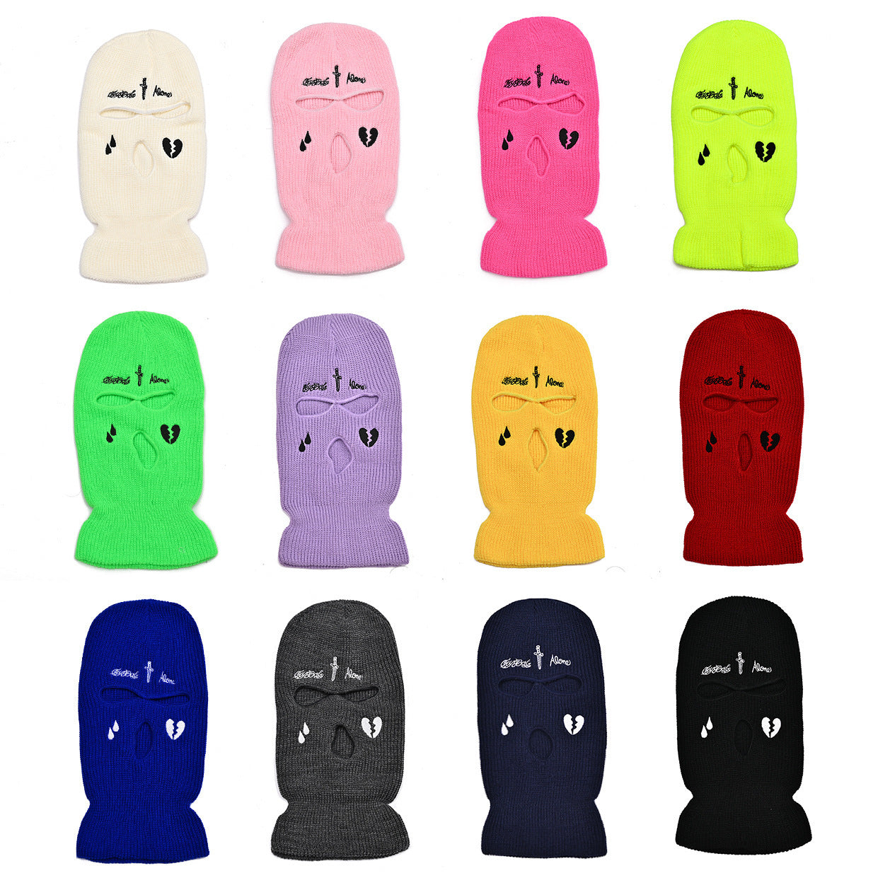 Knitted Hat Mask Streetwear Fashion