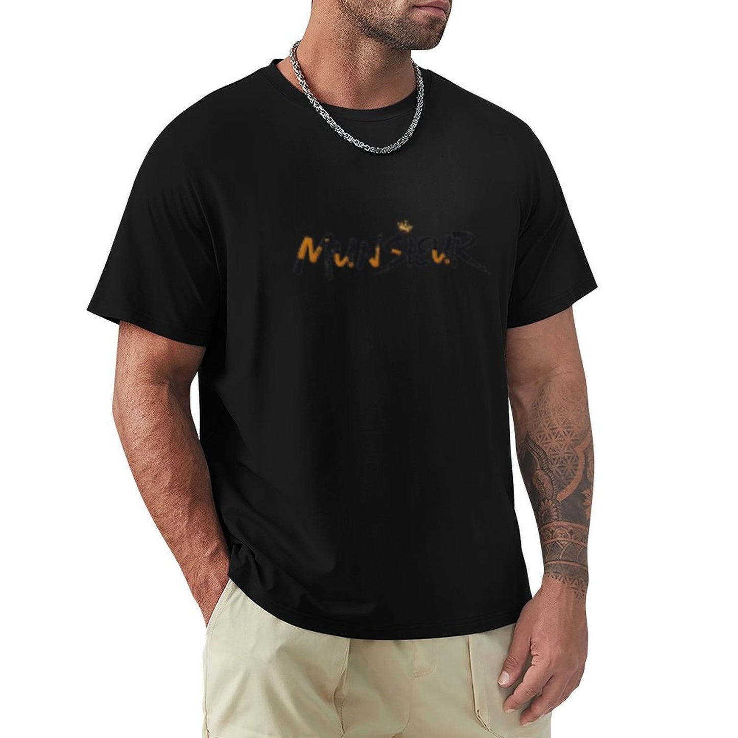 Munsieur Signature Men's Tee (High Definition & Front Printing)