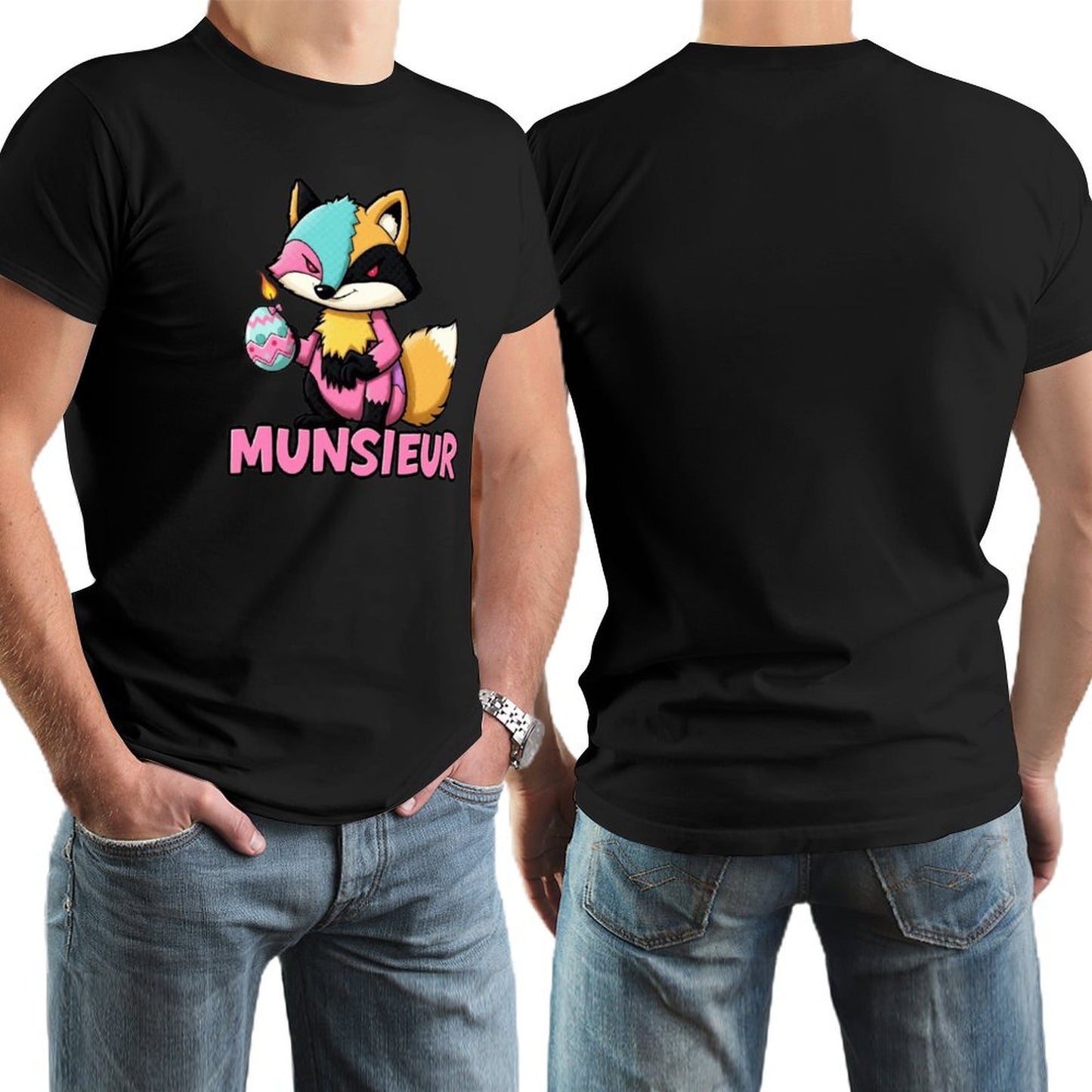 Munsieur Men's Tee Easter Collection "Sly Fox" Designer Tee