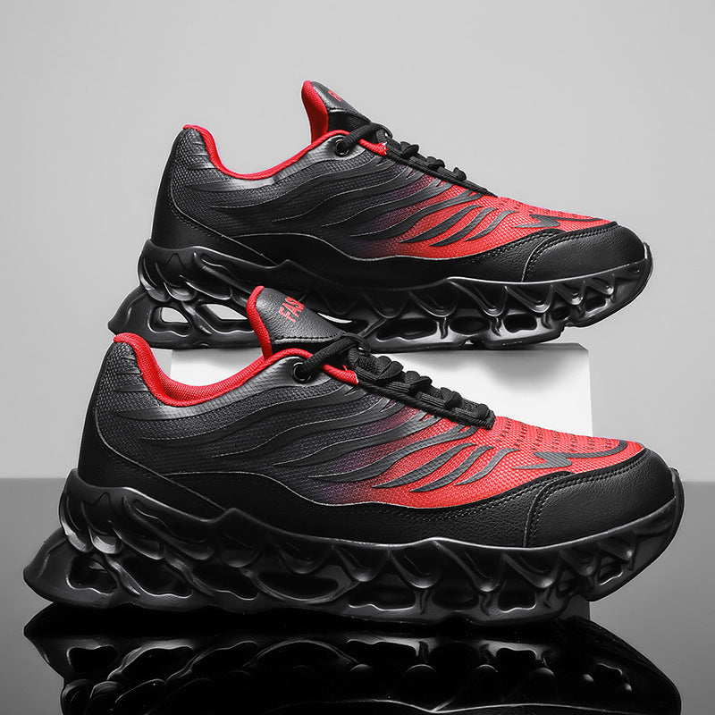 Men's Lace-up Shoes Thick-soled Daddy Vulcanized Shoes Outdoor Running Sports Casual Shoes