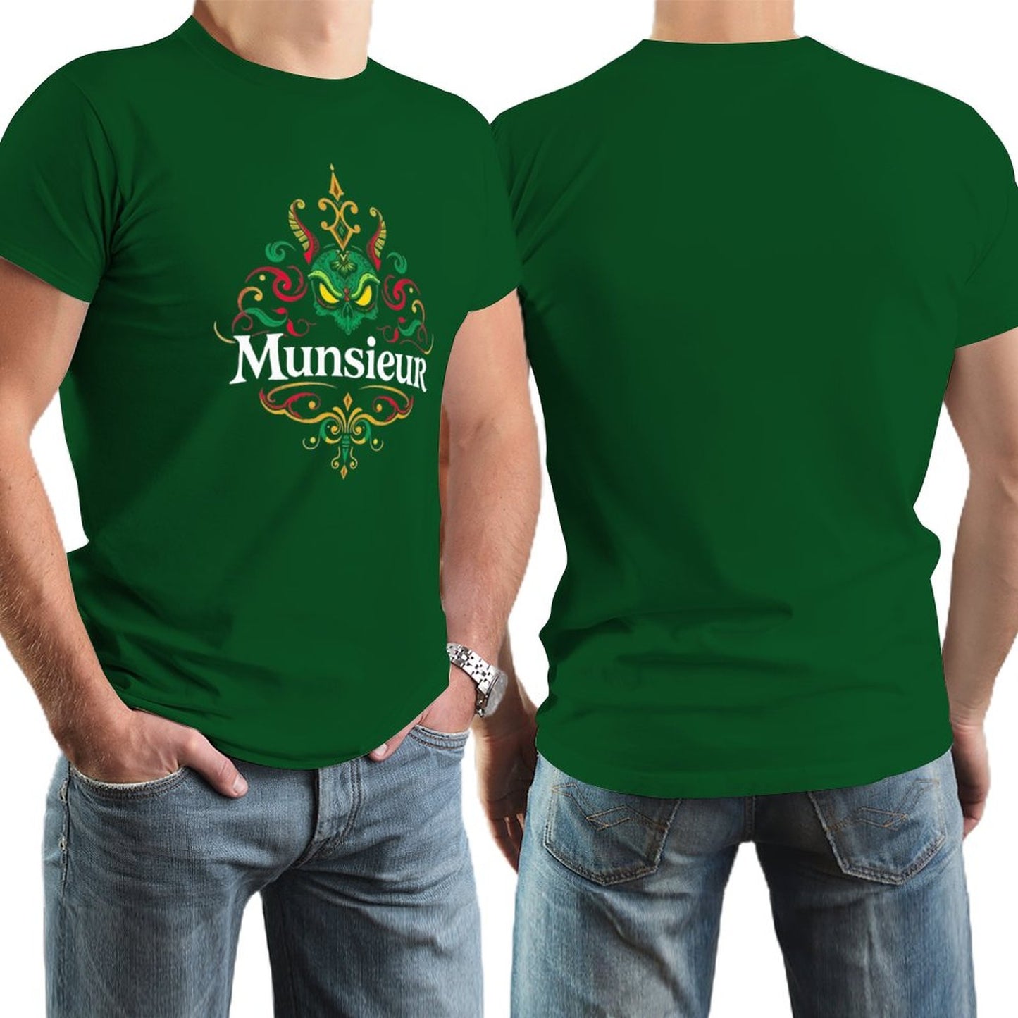 Munsieur Brand Tee for Men "Big Jin" Summer Streetwear Fashion