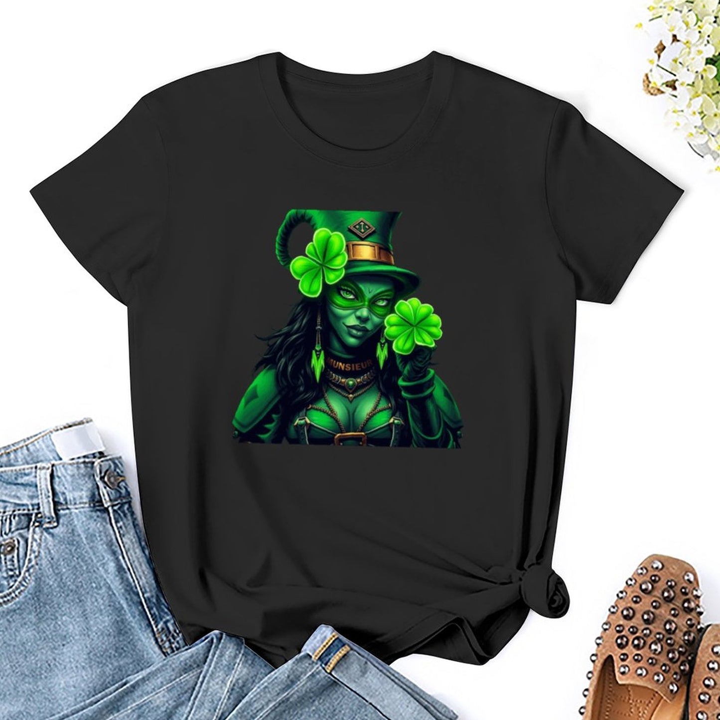 St. Patrick's Day Collection Leprechaun Mafia "Felicia" T-shirt
