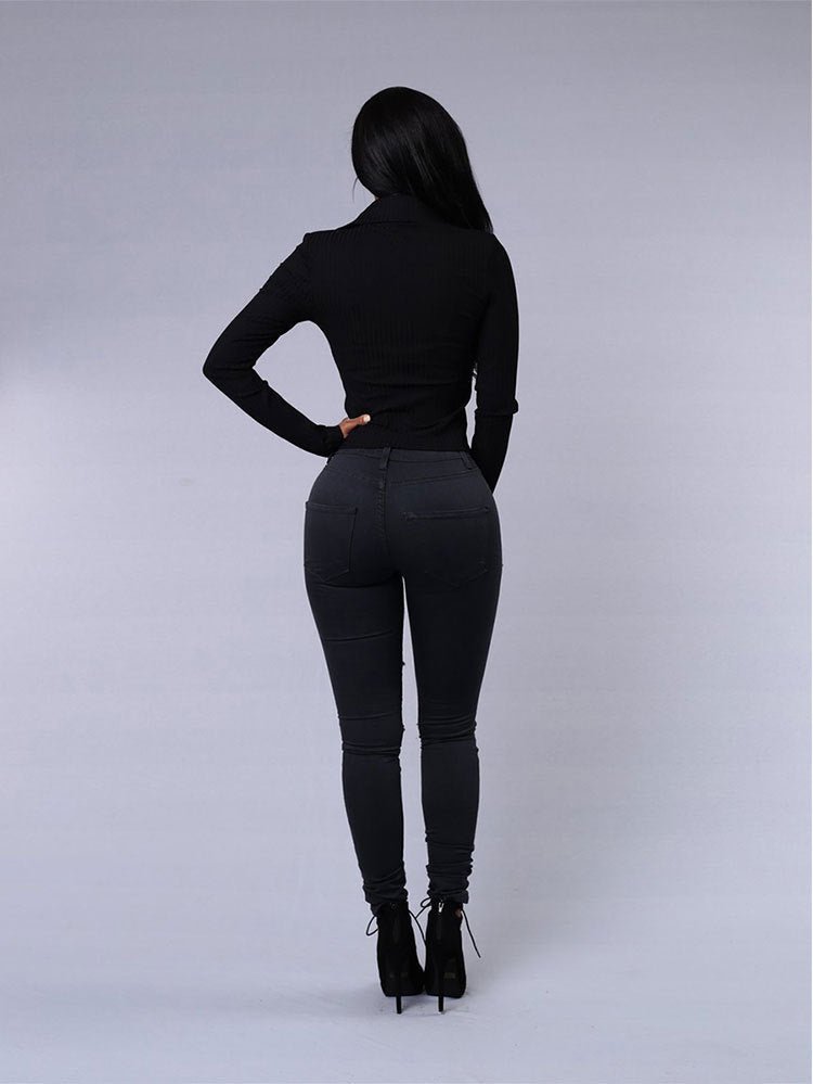 Women's Skinny Ripped Jeans