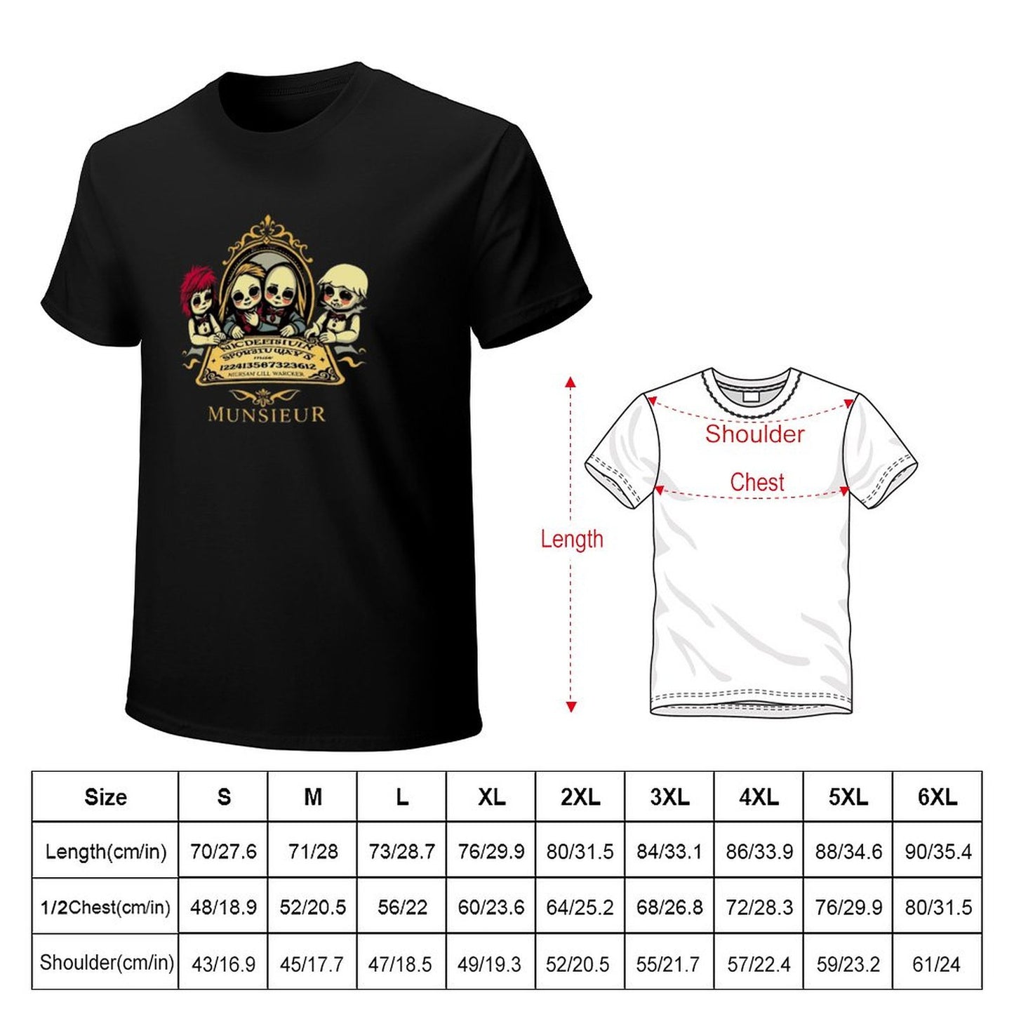 Men's Munsieur Brand Tee "Ouija" Designer Streetwear for Men