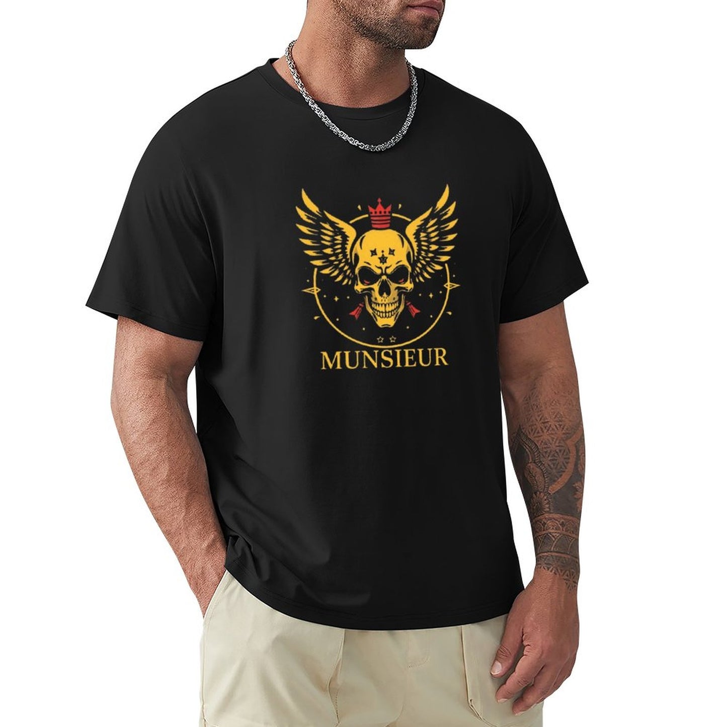 Men's Munsieur Branded Tee "Skull King" Streetwear Design