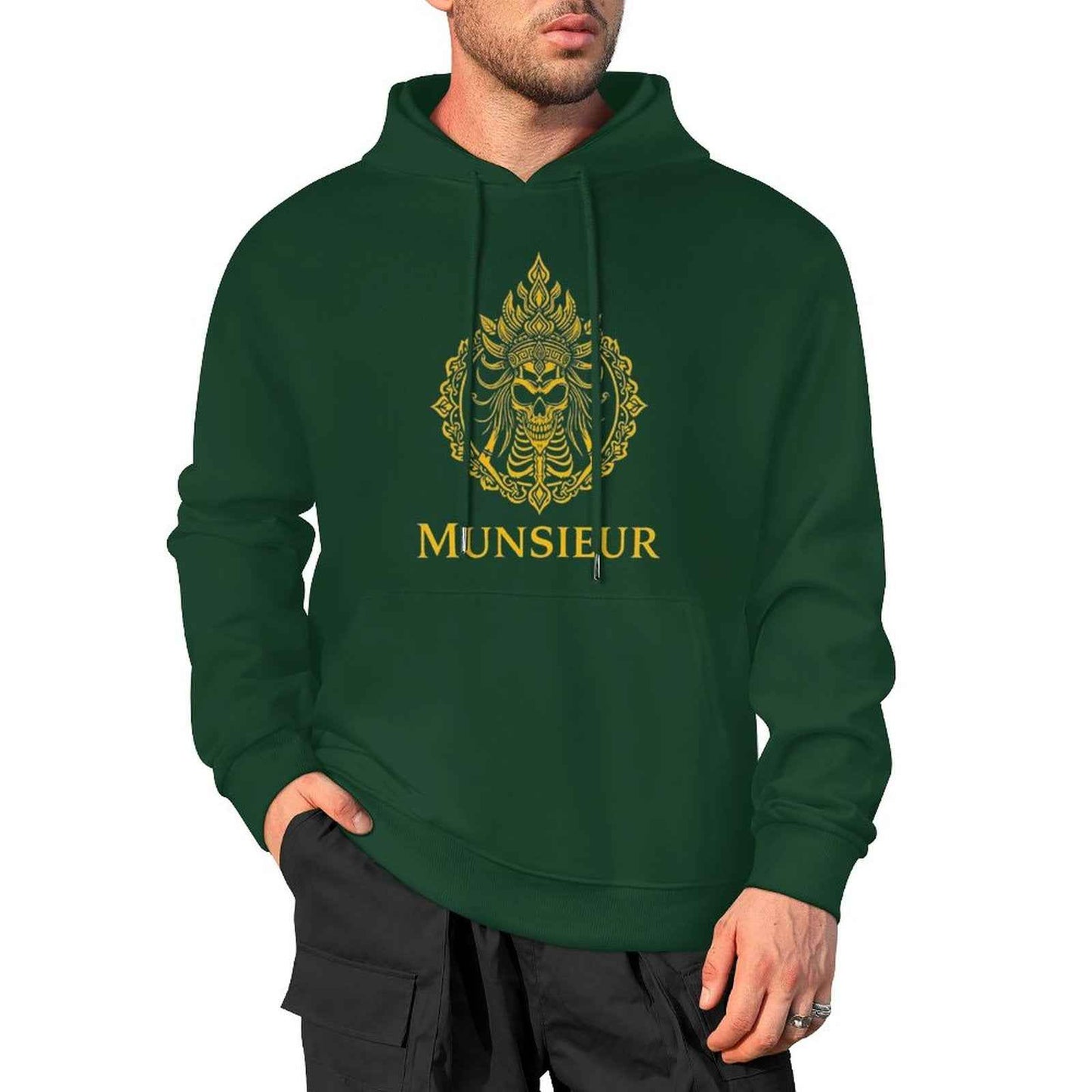 Munsieur Phantom Threads: Skull Edition Hoodie for Men - Munsieur