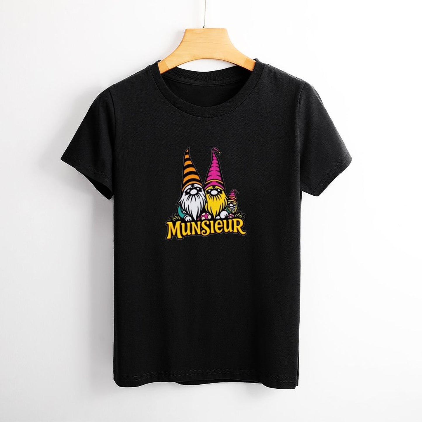 Munsieur Women's Designer T-shirt "Gnomes" Streetwear for Her