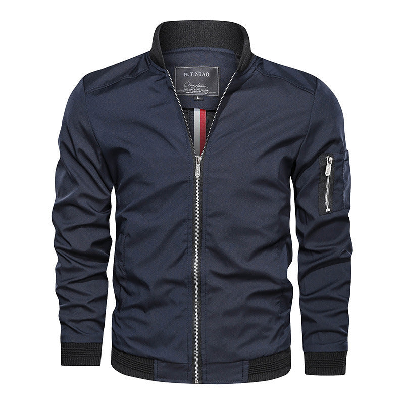 Men's Casual Baseball Sports Coat Slim Fit
