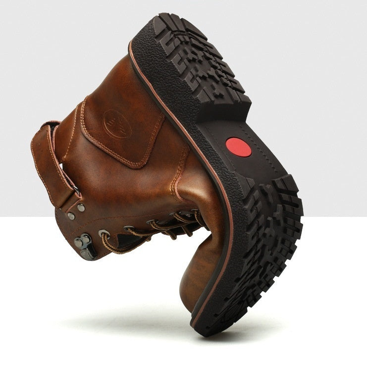 British Men Fleece-lined Martin Striders Casual Mid-top