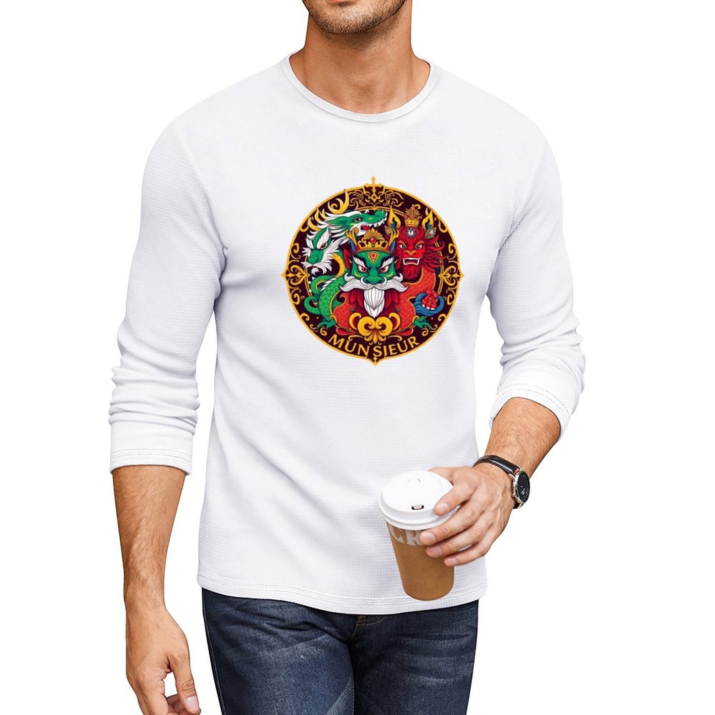 Munsieur Long Sleeve Tee for Men: The Perfect Balance of Casual and Refined - Munsieur